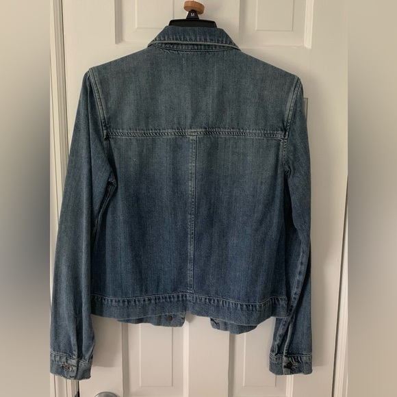 Paige Women's Blue Denim Jacket M Size - Picture 2 of 5